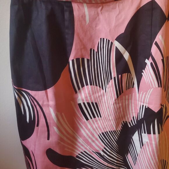 Elie Tahari 10 Ginny Couture Dress Strap Sheath Tropical Miami Deco Print Lined - Picture 10 of 15